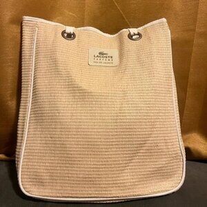 Lacoste Parfums “Eau de Lacoste” Beige Beach Bag (GWP Exclusive)